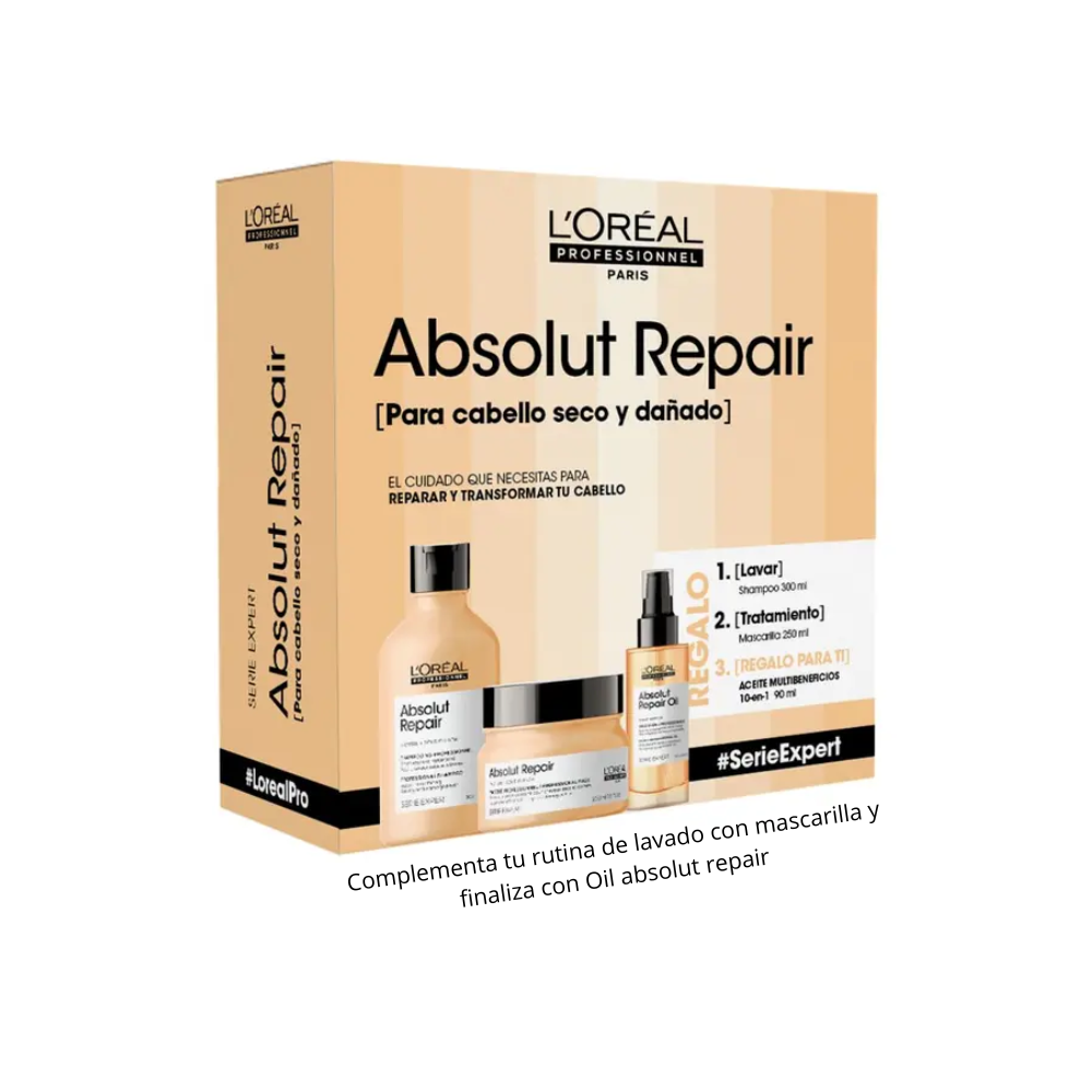 Shampoo L'Oréal Serie Expert Absolut Repair gold x 300 ml