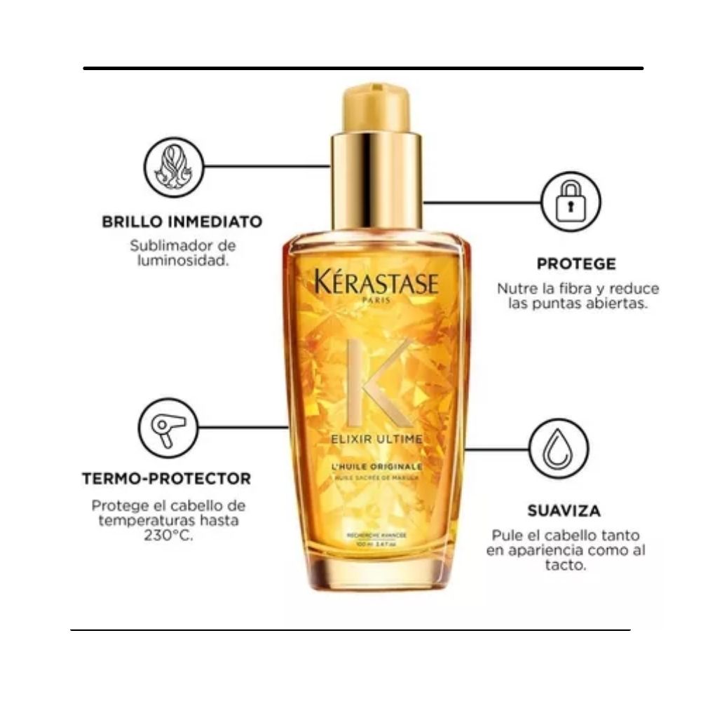 Aceite Capilar Kerastase Elixir Ultime L'Huil Originale x 100 ml