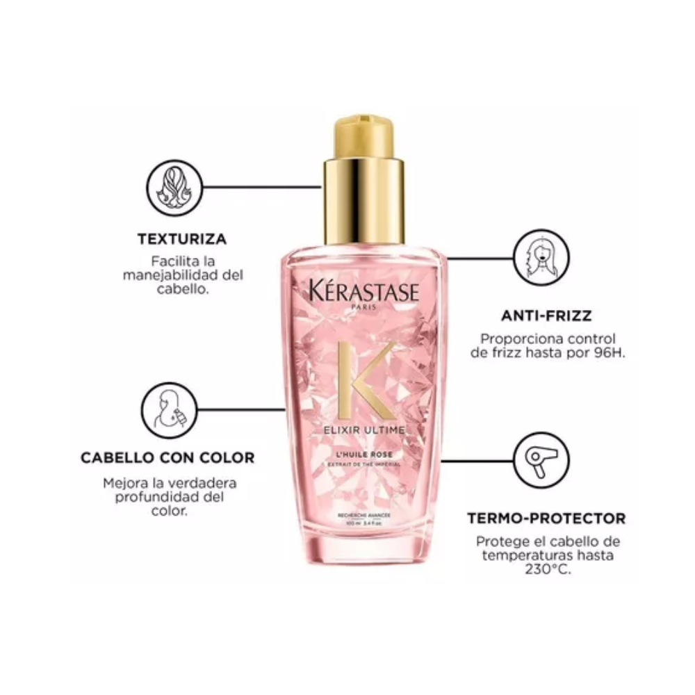 Aceite Capilar Kerastase chroma absolu L'Huil Rose x 100 ml