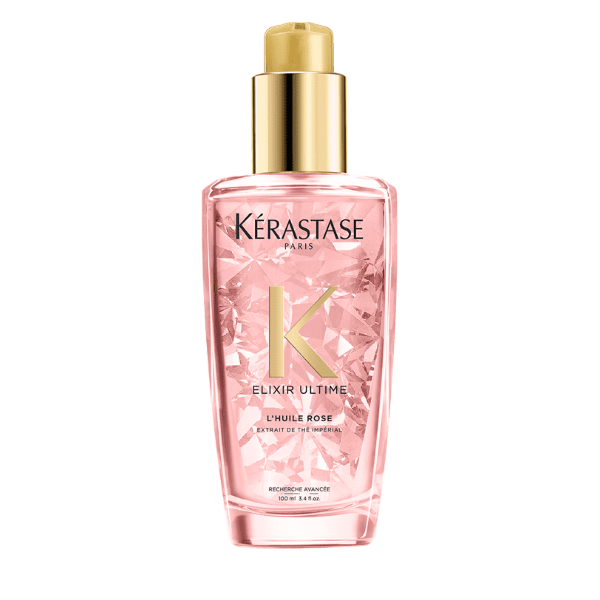 Huile Rose Aceite Kerastase Elixir Ultime 100 ml, Antí-Frizz; Producto Disponible en Geiber y Maiker Salón