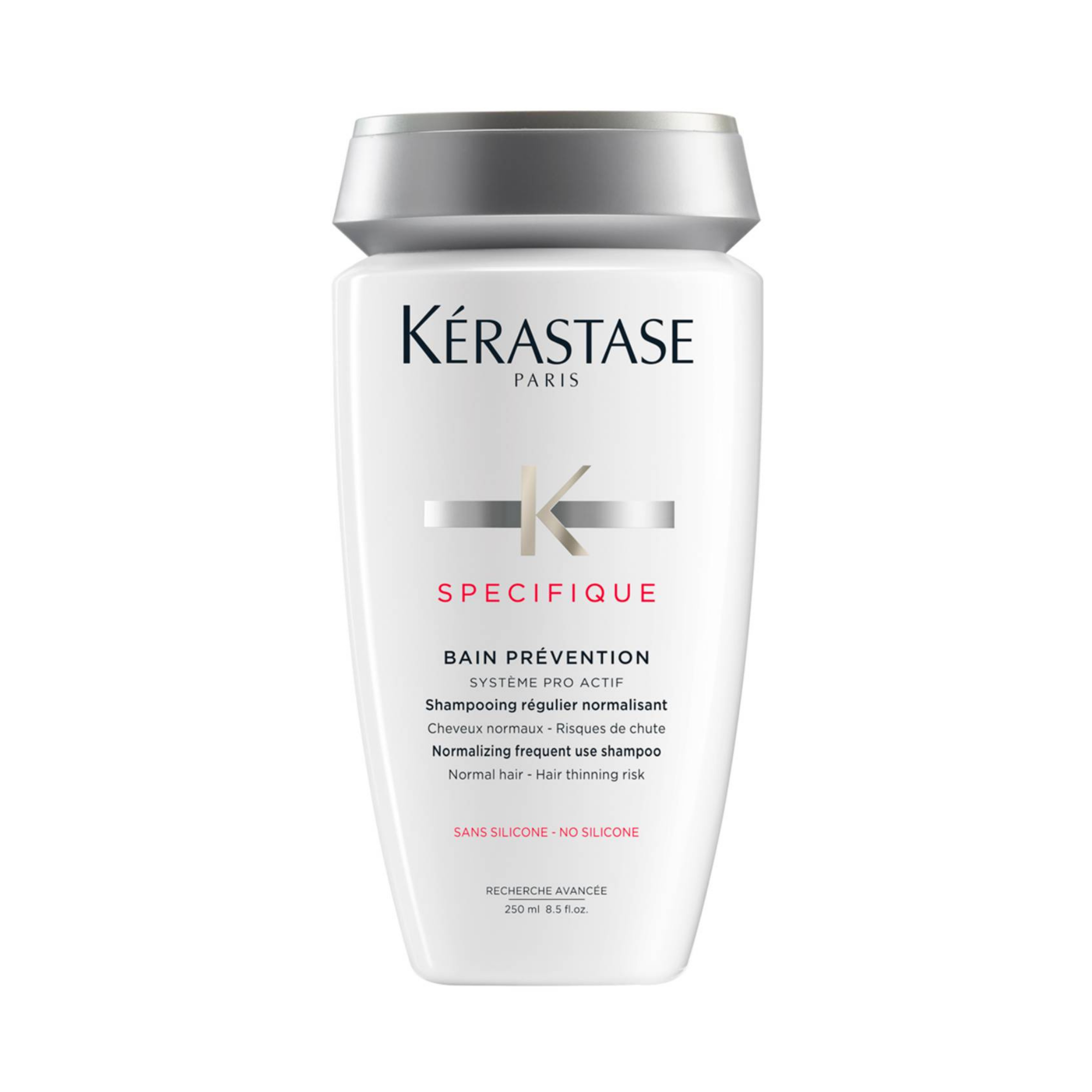 Shampoo Bain Prevention kerastase Specifique 250 ml, producto para Prevenir la Caída del Cabello, Disponible en Geiber y Maiker Salón.