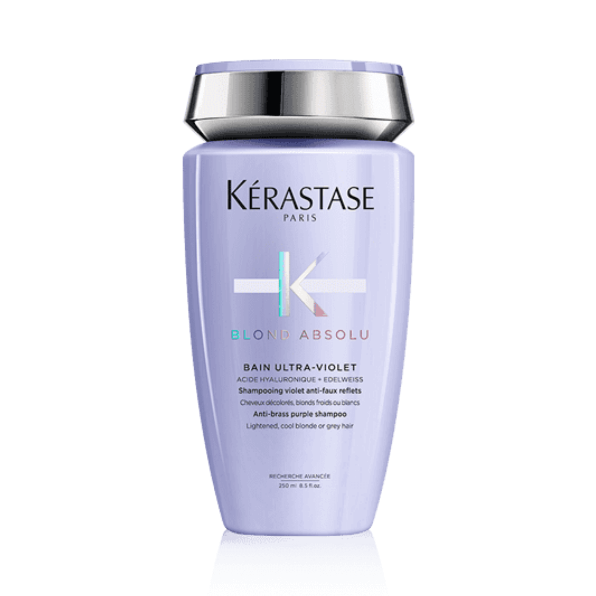 Shampoo Bain Ultra Violet, Matiza al instante en cabellos rubios, Nutre Profundamente la Fibra,  Blond Absolu, Kerastase 250 ml